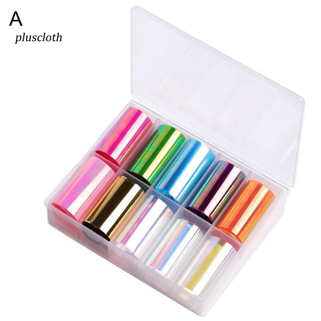 Giấy Bóng Kính Phối Màu Sắc Tươi Sáng Dùng Trang Trí Móng Nghệ Thuật Cho Nữ