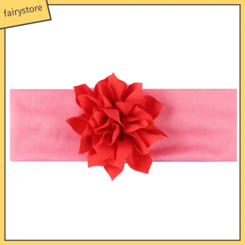 Băng Đô Hoa Sen Co Giãn Màu Sắc Ngọt Ngào Cho Bé Gái