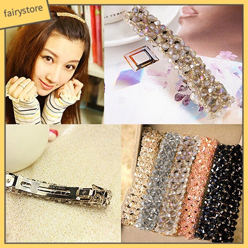 Kẹp Tóc Đính Pha Lê Lấp Lánh Thời Trang Cho Nữ
