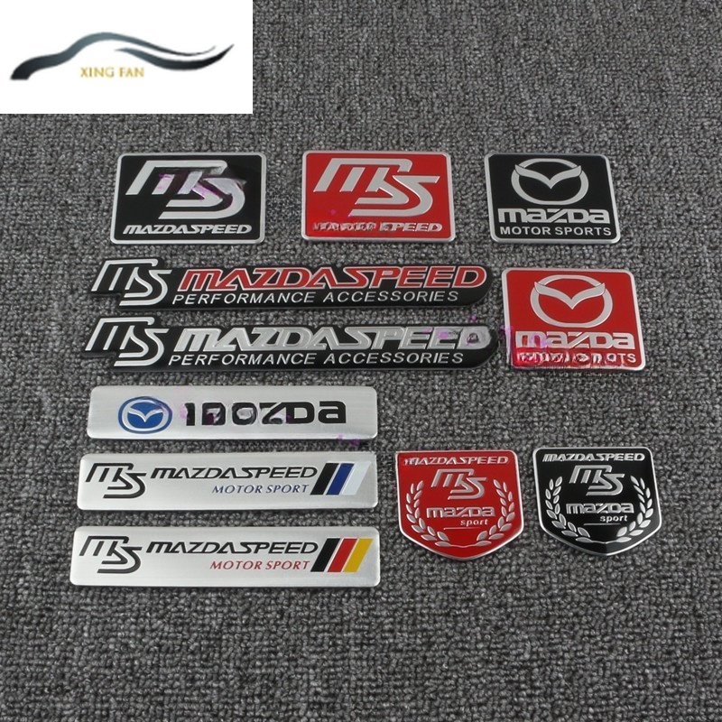Miếng dán kim loại trang trí đuôi xe hơi thích hợp cho Mastercard mazda Ancosella CX-4 CX-5 Atez mazda Speed