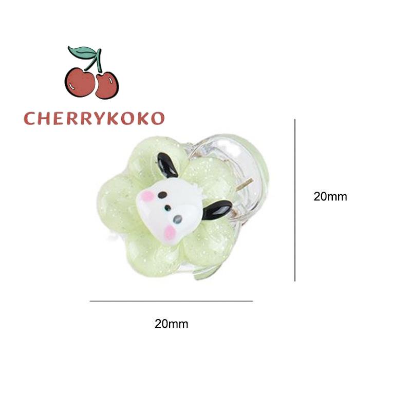 🍒🍒CHERRYKOKO Kẹp TóC HìNh Chú CúN Dễ Acrylic Thương ThờI Trang Cho Nữ