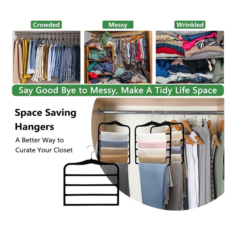 Set 10 Móc Treo Quần Áo Bằng Nhung Tiết Kiệm Diện Tích