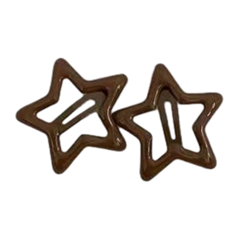 Kẹp Tóc Kim Loại Hình Ngôi Sao Dễ Thương Y2K