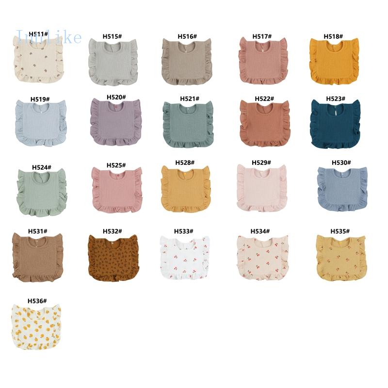 Yếm Cotton In Hoa Dễ Thương Cho Bé Sơ Sinh