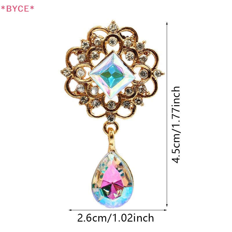 Nút Hộp Quà Bằng Hợp Kim Acrylic 25 * 45MM Trang Trí Đám Cưới Diy Mới