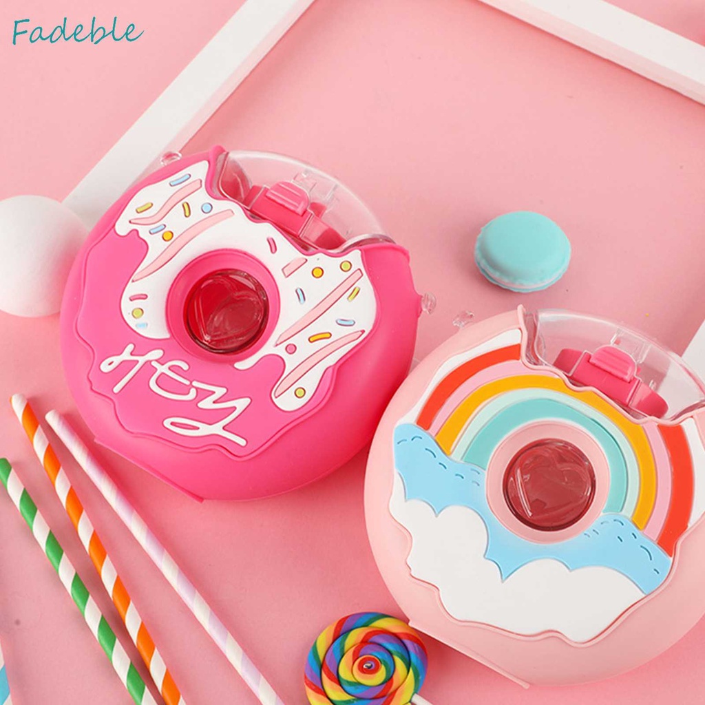 Bình Nước Nhựa 380ml Hình Bánh Donut Dễ Thương