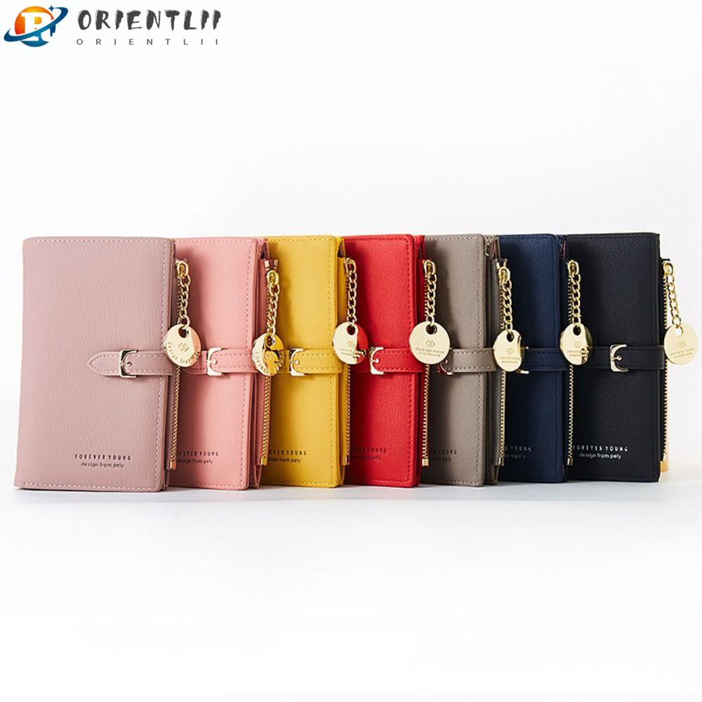 Ví Da Mỏng Có Khóa Kéo Thời Trang Cho Nữ