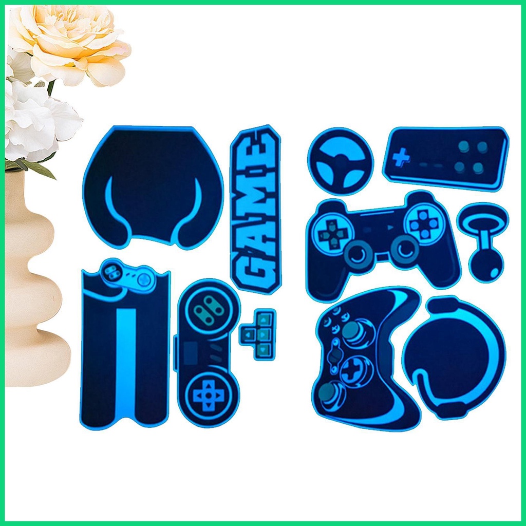 Miếng Dán Tường Dạ Quang Hình Tay Cầm Chơi Game Độc Đáo Trang Trí Nhà Cửa