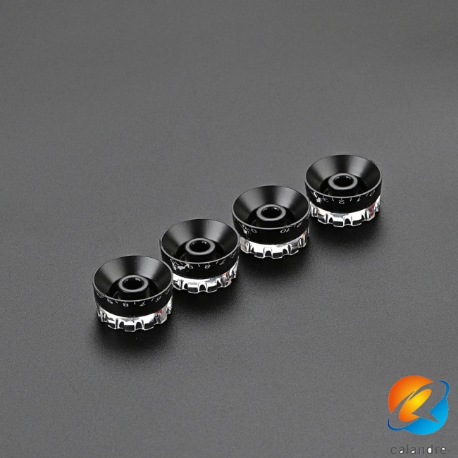 Set 4 Núm Vặn Điều Khiển Bằng Acrylic Thay Thế Cho Đàn Guitar Điện