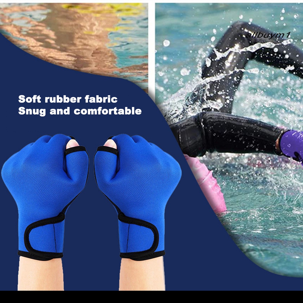 1 Đôi Găng Tay Cao Su Neoprene Thoáng Khí Chống Nước Dùng Tập Bơi