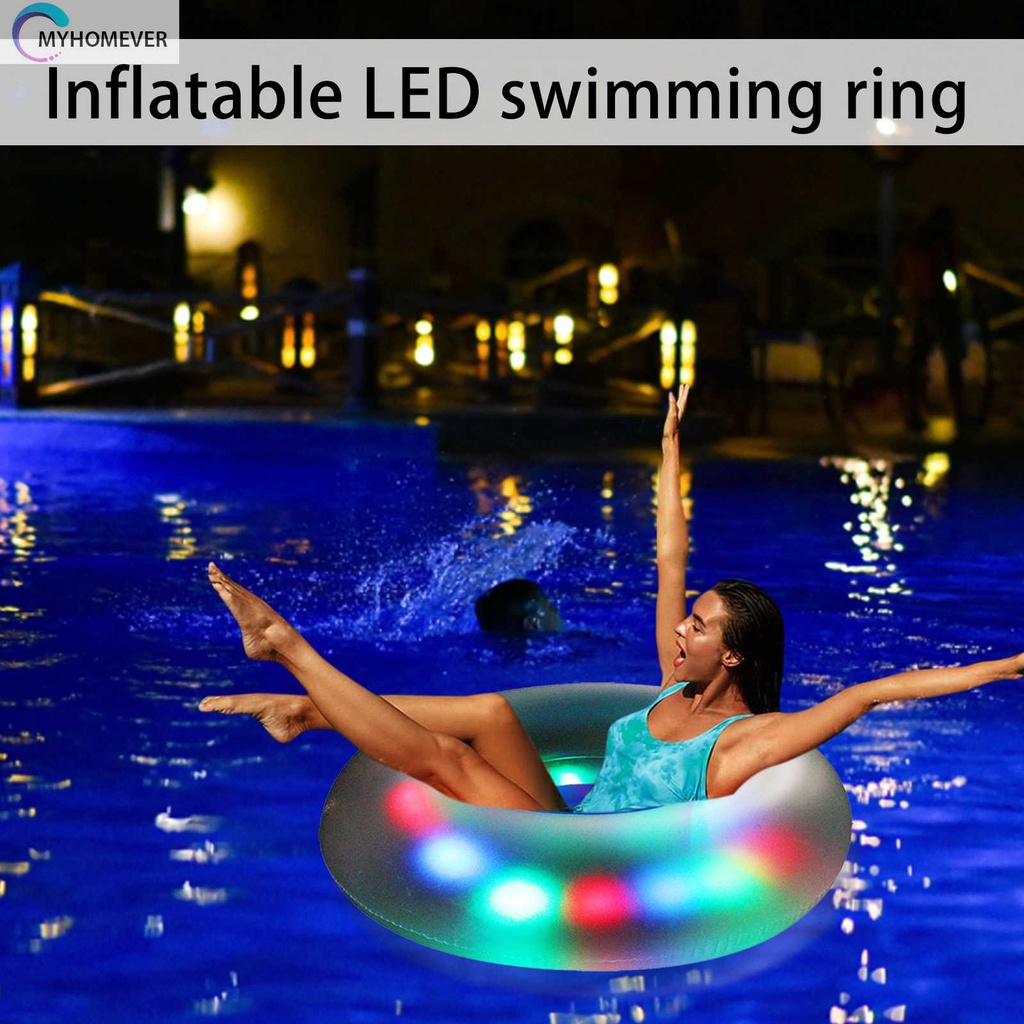 Phao Bơi Bơm Hơi Có Đèn LED Phát Sáng