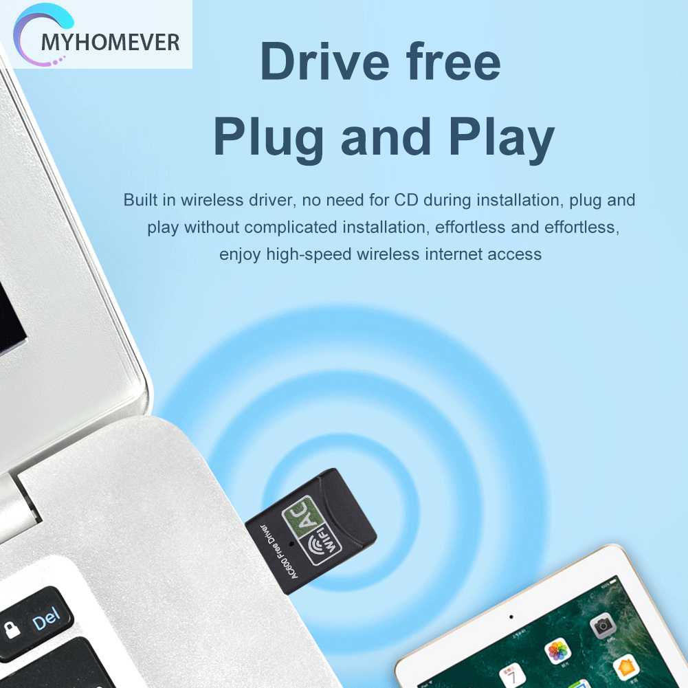 Thẻ Mạng Không Dây 600M 2.4G / 5.8G Tần Số Kép Cho PC / Laptop