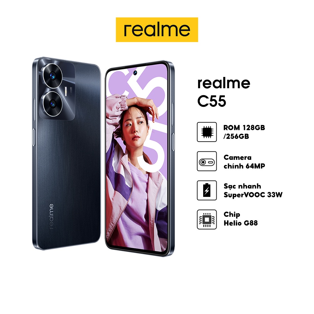 Điện Thoại realme C55   - Hàng Chính Hãng Miễn Phí Vận Chuyển