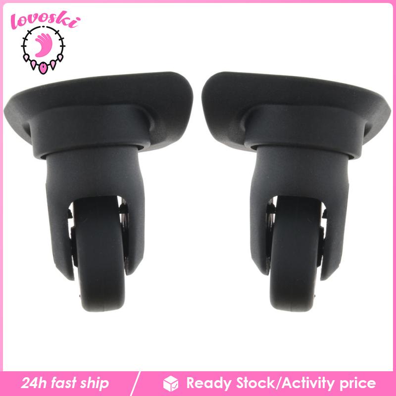 1 Cặp Bánh Xe Xoay 360 Độ Màu Đen A84 Dùng Cho Vali Du Lịch