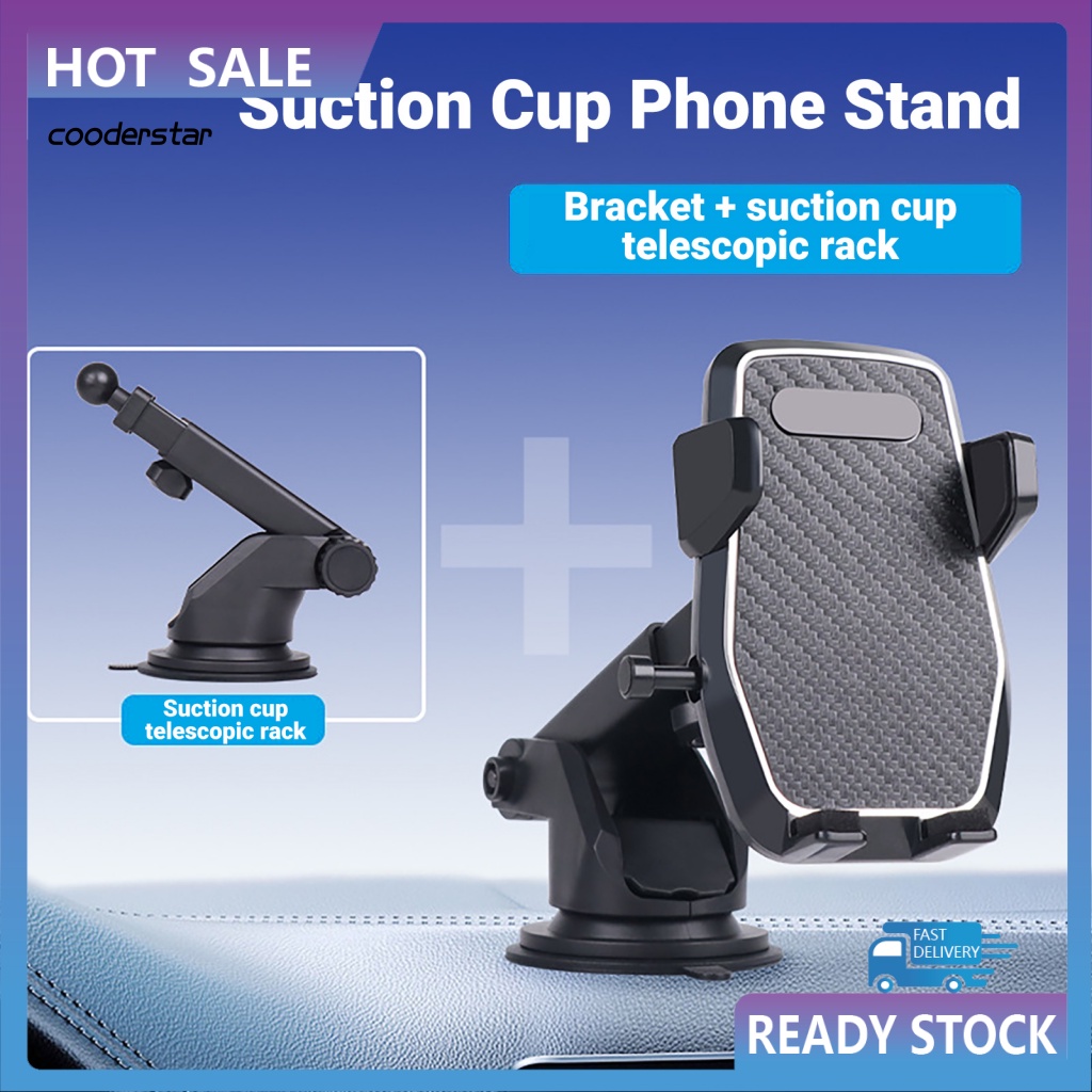 Giá Đỡ Điện Thoại Bằng ABS Có Giác Hút Mạnh Tiện Dụng Cho Xe Hơi