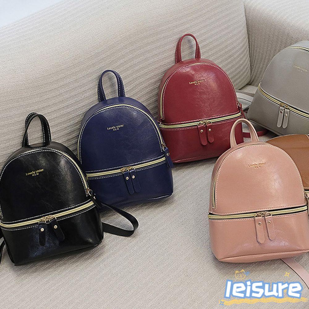 Ba Lô Da PU Thiết Kế Nhỏ Nhắn Thời Trang Cao Cấp Cho Nữ