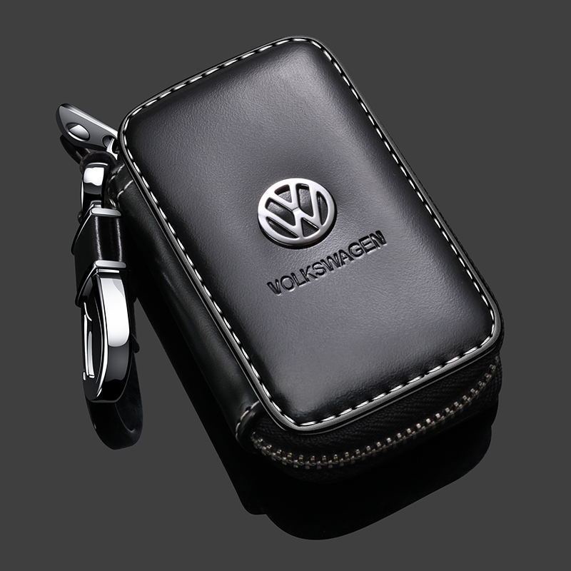 VOLKSWAGEN Móc Khóa Thông Minh Bằng Da Thật Cho VW Polo Fox Gol Golf Beetle Santana Sagitar Tiguan Passat Touran Jetta Caddy