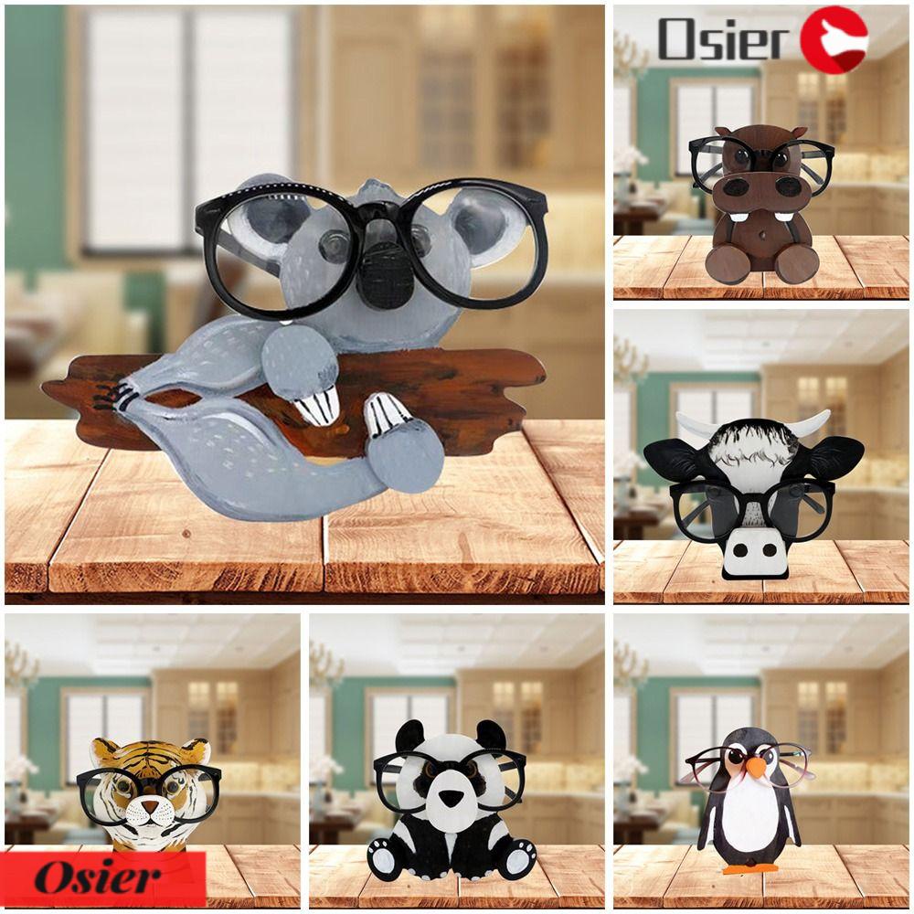 OSIER1 Giá Đỡ Trưng Bày Mắt Kính Hình Động Vật Bằng Gỗ