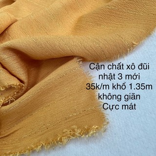 Vải xô linen-thô kẻ - thô cào bông ,thô caro, may váy, áo chống nắng-bộ quần cộc