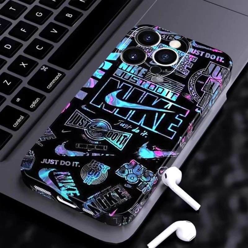 Ốp Điện Thoại TPU Silicon Mềm Trong Suốt Chống Sốc In Logo Thương Hiệu Thể Thao Cho IPhone 14 13 11 Pro Max 12 XS XR X