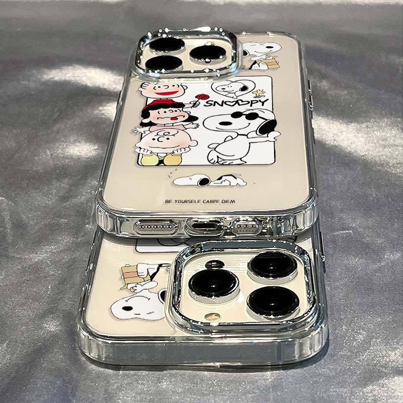 ✅Ốp Điện Thoại Dẻo Họa Tiết Hoạt Hình Snoopy Dễ Thương Chống Sốc Cho Iphone12 / 14pro 11 8 713