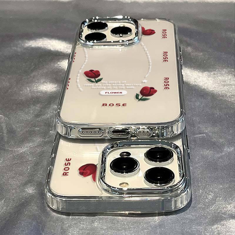 ✅Ốp Điện Thoại Mềm Chống Sốc Họa Tiết Hoa Tulip 1113iPhone127 plus / 8 Apple 14pro 63WZ