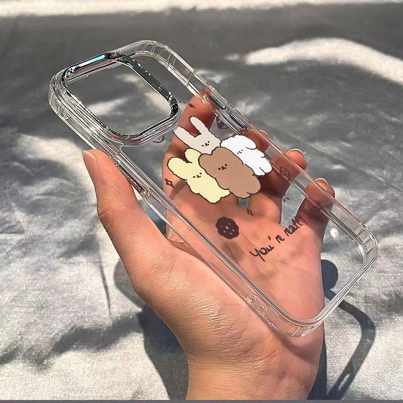 ✅Ốp Điện Thoại Mềm Chống Sốc In Hình Gấu Thỏ Cho Iphone 11Plus 137 128 14pro CVPX