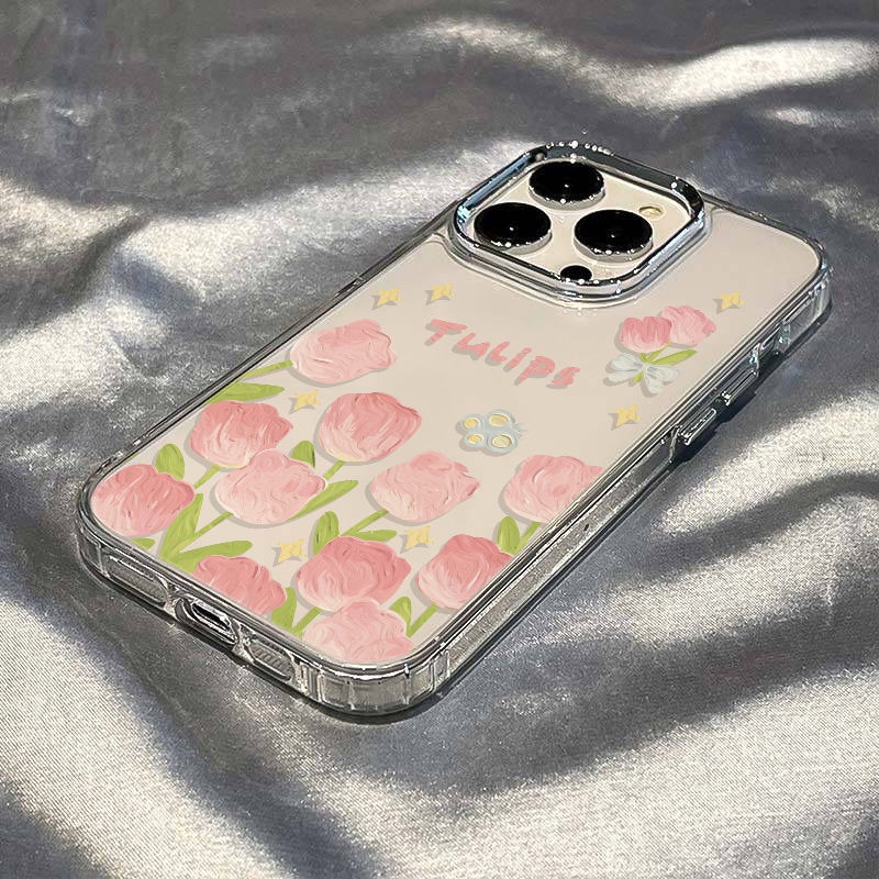 ✅Ốp Điện Thoại Mềm Chống Sốc Họa Tiết Tranh Sơn Dầu Cho Iphone 11I 12 13In 7 14pro8 plus