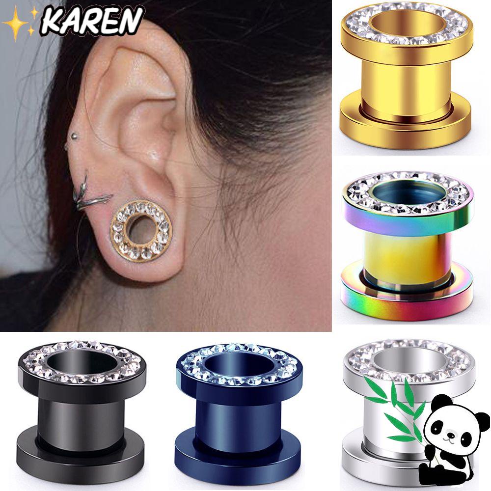 Khuyên Tai Cắm Làm Giãn Lỗ Xỏ Khuyên Kiểu Goth Mới