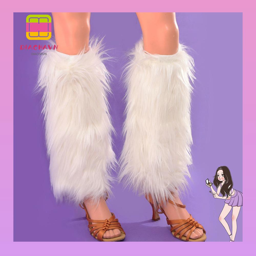 Vớ Dài Đến Đầu Gối Giữ Ấm Mềm Mại Màu Trắng