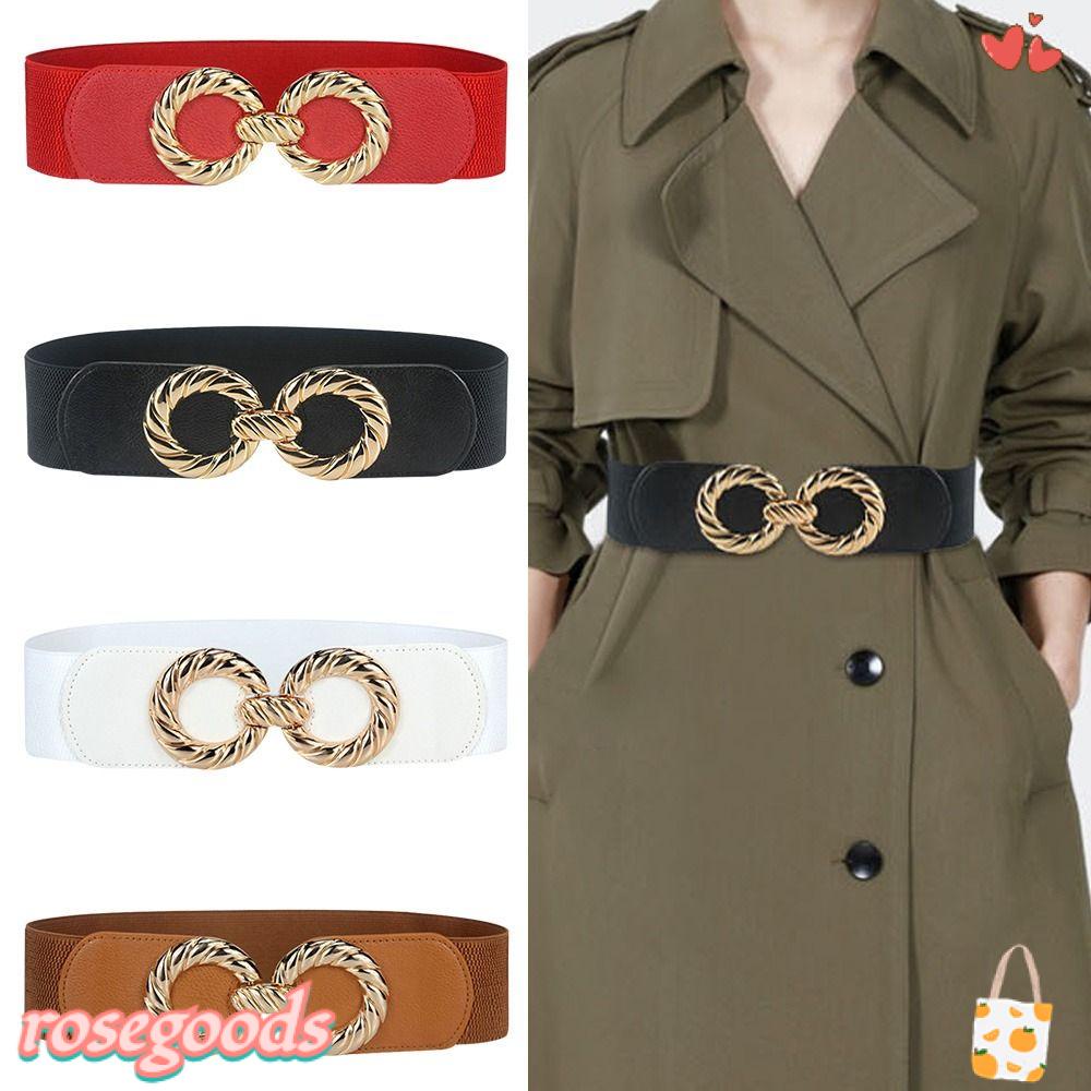 Thắt Lưng Co Giãn Họa Tiết Hoa Hồng Tinh Tế Thời Trang