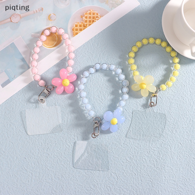 Piqt Ốp Điện Thoại Màu Macaron Có Dây Đeo Cổ Tay Và Móc Khóa Ngắn Chống Thất Lạc Dễ Thương Cho Nữ EN