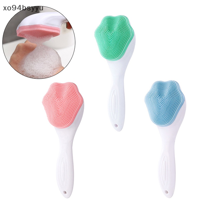 Cọ Rửa Mặt Bằng Silicon Tay Cầm Hình Chân Mèo Xo94Bsyu
