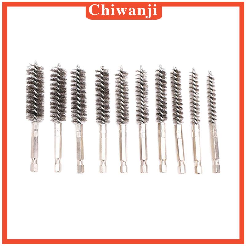 Set 10 Chổi Sợi Dây Làm Sạch Lỗ Khoan Điện Tiện Dụng