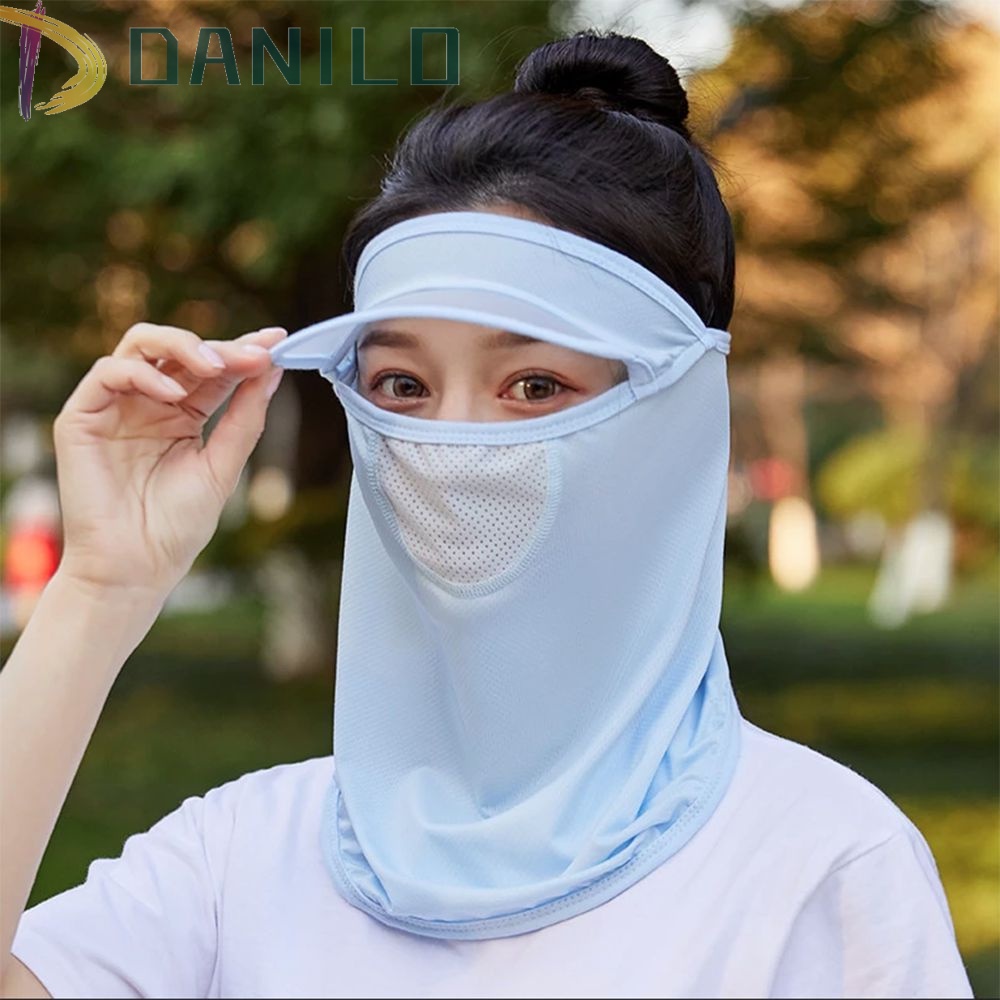 Danilo Mũ Chống Nắng Kèm Mặt Nạ Chống Tia Uv Thoáng Khí Tiện Dụng Cho Nữ