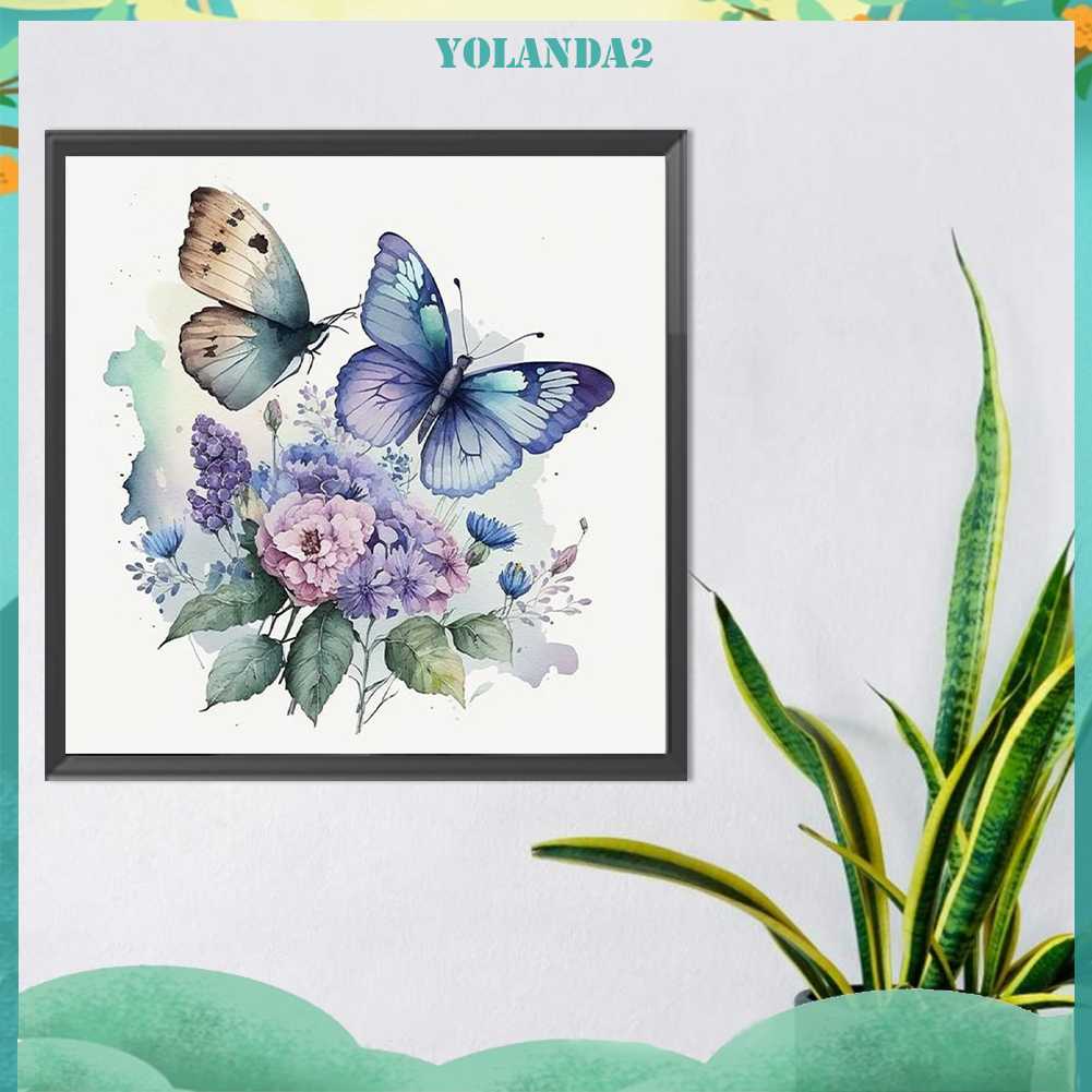 Tranh Đính Đá Kim Cương Toàn Bộ 5D DIY Hình Vẽ Hoa Trang Trí Nhà Cửa