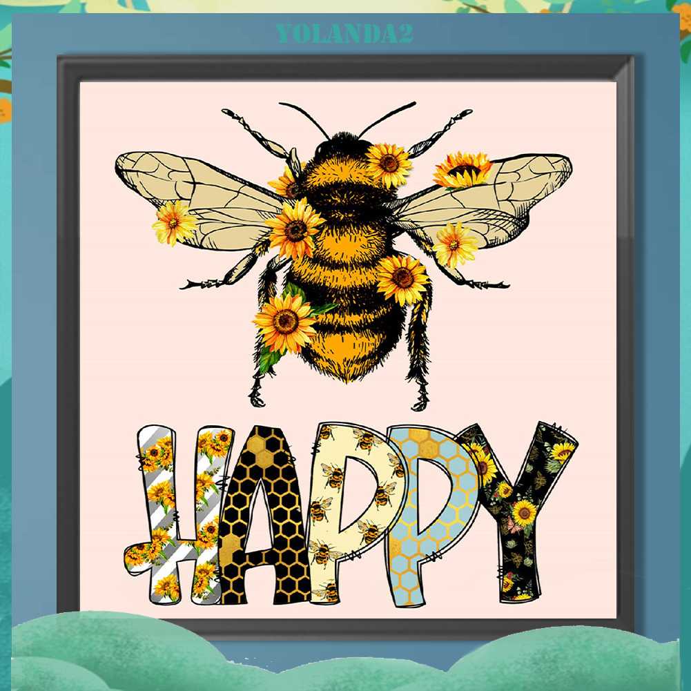 Tranh Đính Đá Kim Cương Toàn Bộ 5D DIY Hình Vẽ Con Ong