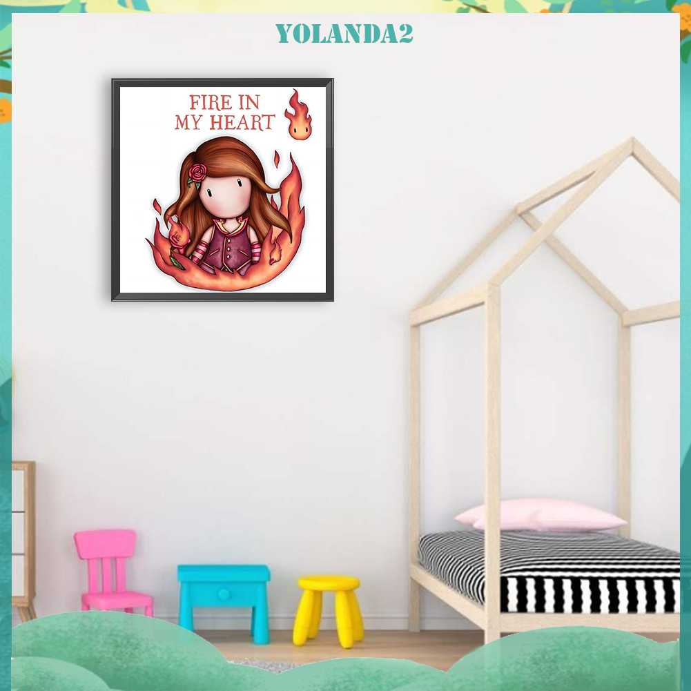 Tranh Đính Đá Kim Cương Toàn Bộ 5D DIY Hình Búp Bê