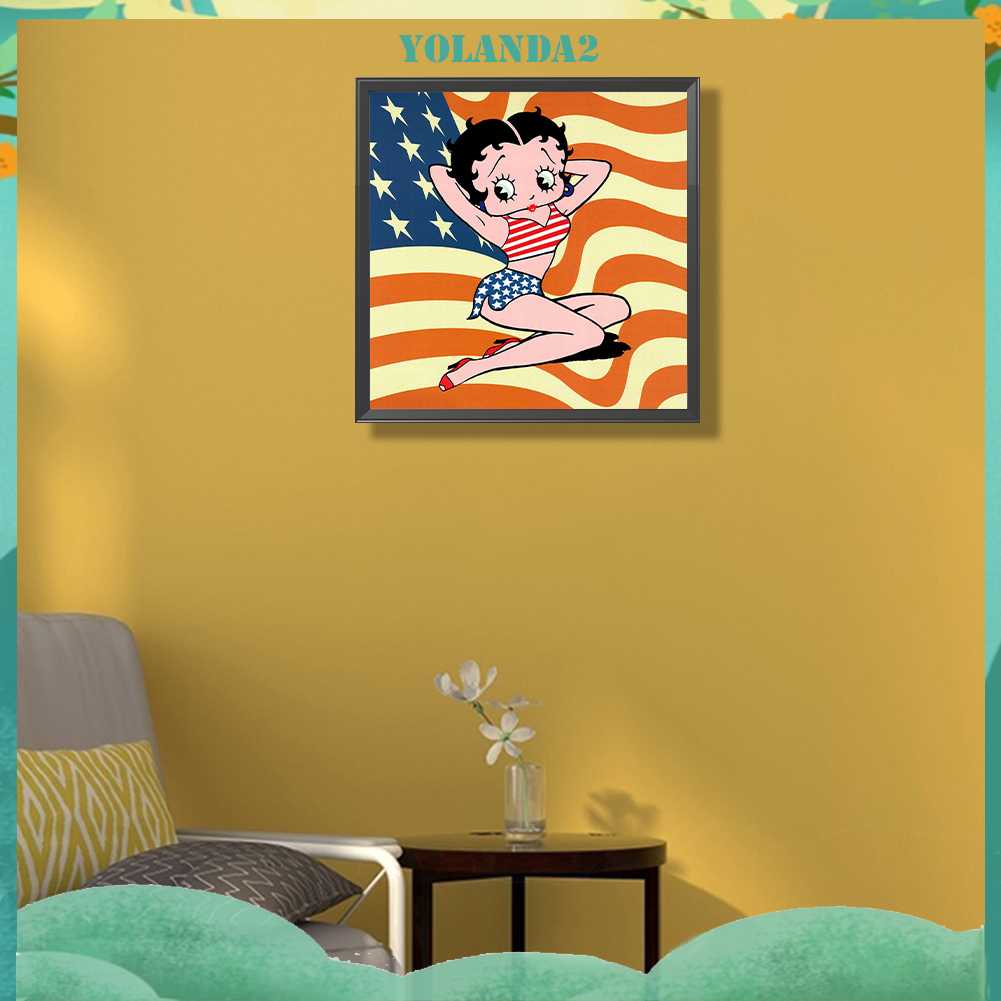 Tranh Đính Đá Kim Cương Toàn Bộ 5D DIY Hình Búp Bê