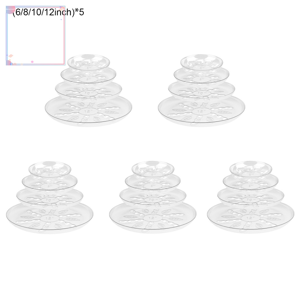 Set 20 Khay Nhỏ Giọt Chống Biến Dạng Thân Thiện Với Môi Trường Cho Chậu Hoa