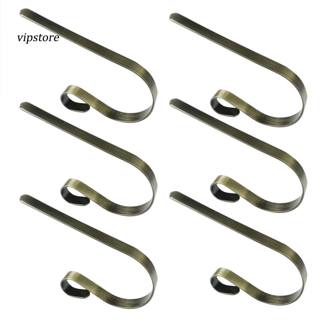 Bộ 6 Giá Đỡ Vớ Giáng Sinh Bằng Kim Loại Chống Trượt Chịu Lực Tốt