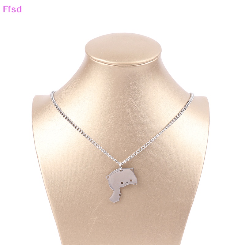 {Ffsd} Vòng cổ Mặt Hình Mèo Bằng Thép Không Gỉ Phù Hợp Làm Quà Cho Ngày Của Valene