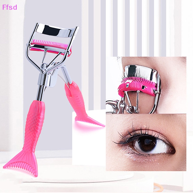 {Ffsd} Dụng Cụ Uốn Cong Lông Mi Kèm Lược Chải Trang Điểm * Bán Chạy