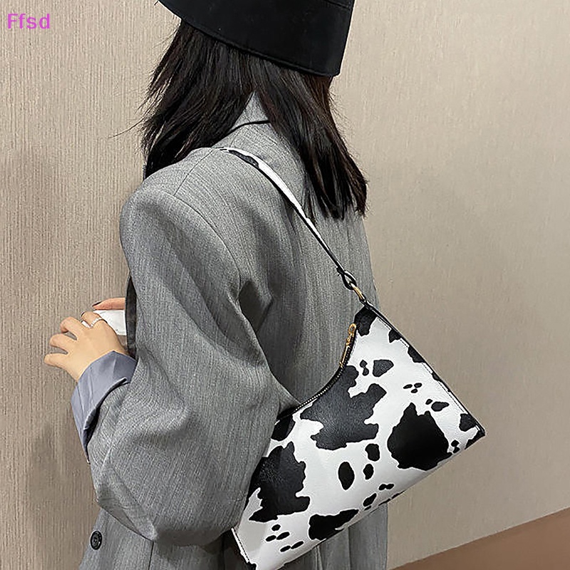 {Ffsd} Túi Xách Da PU In Họa Tiết Ngựa Vằn Thời Trang Đơn Giản Cho Nữ * Giảm Giá Hot