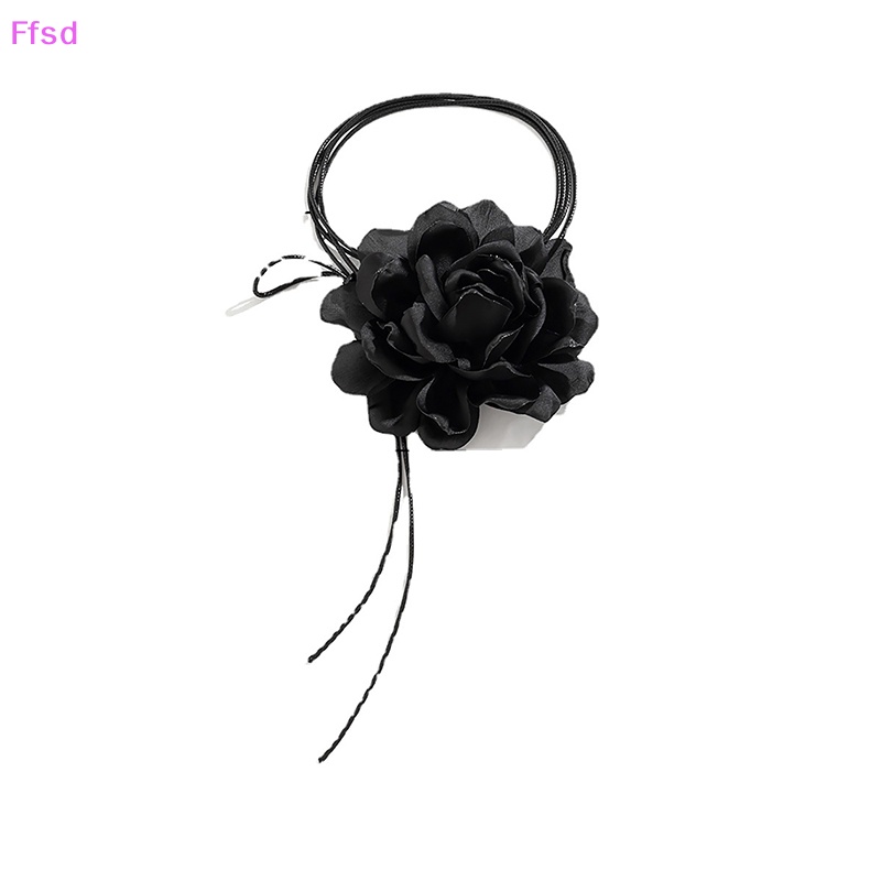 Luimo Vòng Cổ choker Hình Nơ Hoa Hồng Lớn Có Thể Điều Chỉnh Được * Bán Chạy