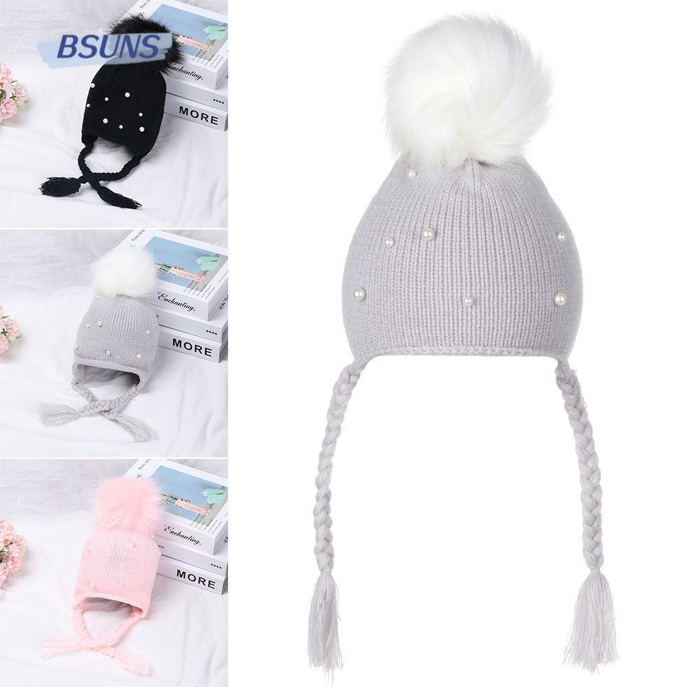 Mũ Dệt Kim Dày Dặn Giữ Ấm Cho Bé