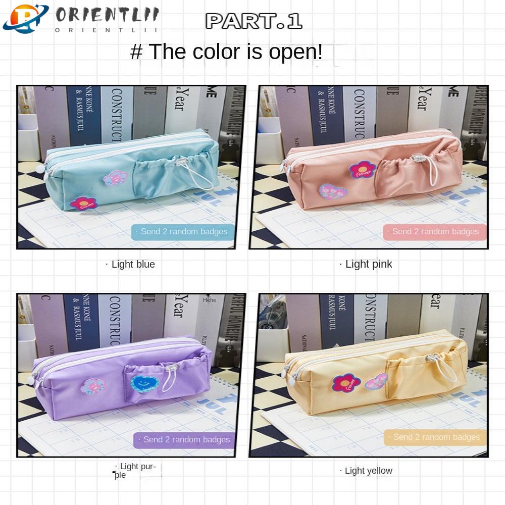 Túi Đựng Bút Bằng Vải Canvas Có Dây Rút Tiện Dụng