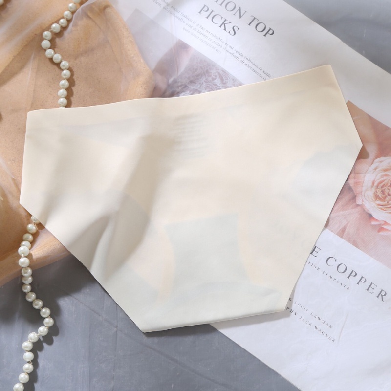 Quần Lót Lụa Mỏng Không Đường May Lưng Thấp Đơn Giản Quyến Rũ Cho Nữ