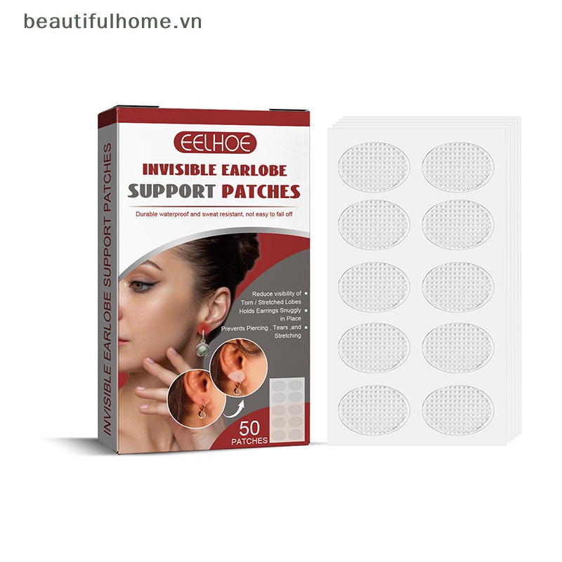 Bộ 50 Miếng Dán Hỗ Trợ Nâng Và Bảo Vệ Tai Ngăn Ngừa Rách