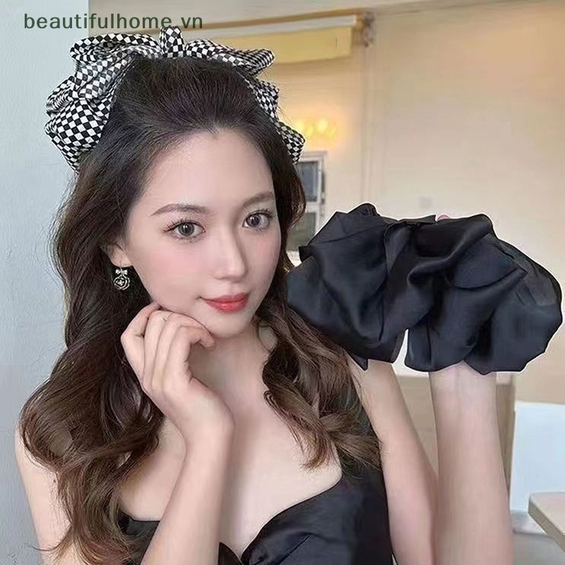 Kẹp Tóc Càng Cua Hình Nơ Lớn Phong Cách Cổ Điển Cho Nữ
